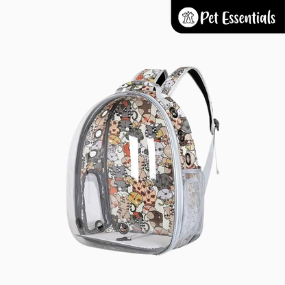 Pet Backpack with Printed Design (B32)