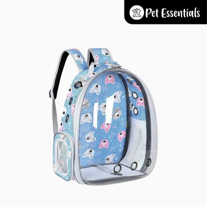 Pet Backpack with Printed Design (B32)