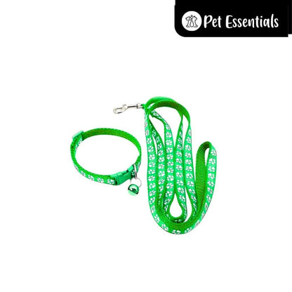 Printed Cat Leash With Collar