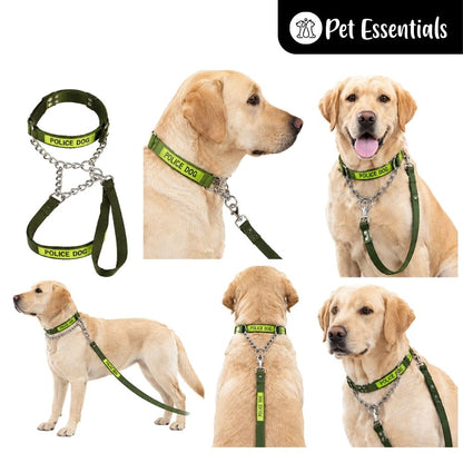 Police Dog Leash With Adjustable Collar